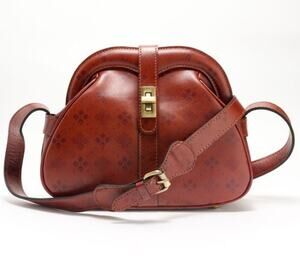 Patricia Nash Women Handbags Florentina Frame Leather Crossbody Bags Tan